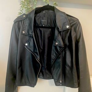Cropped Dynamite Leather Jacket